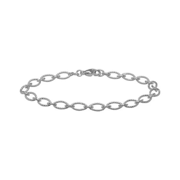 Silver Textured Link Bracelet Peter & Co. Jewelers Avon Lake, OH