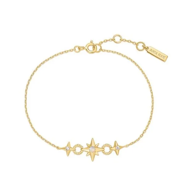 Ania Haie Gold Linked Star Bracelet Image 2 Peter & Co. Jewelers Avon Lake, OH