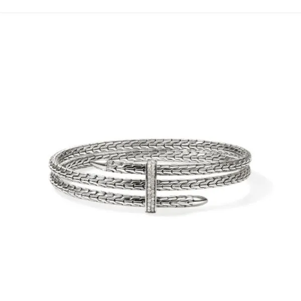 John Hardy Spear Pavé Double Flex Cuff Peter & Co. Jewelers Avon Lake, OH