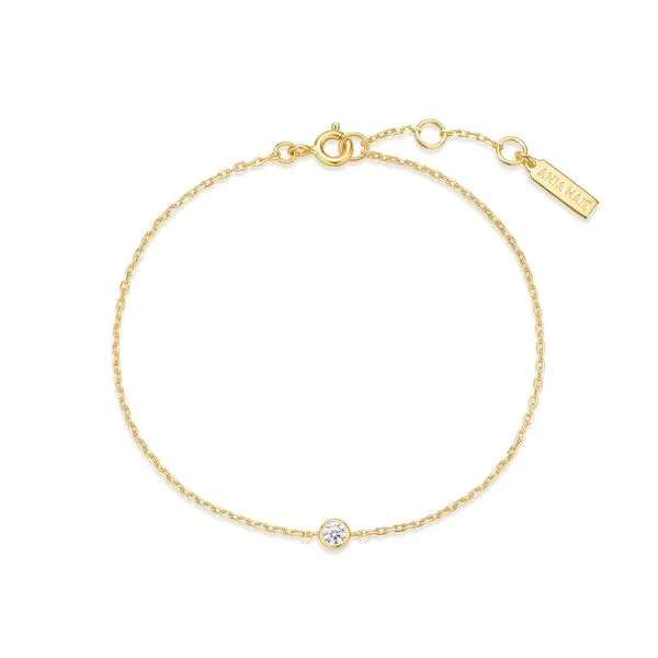 Ania Haie Gold Sparkle Bezel Bracelet Image 2 Peter & Co. Jewelers Avon Lake, OH