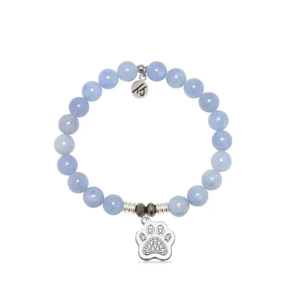 Paw Sky Blue Jade Bead Bracelet Peter & Co. Jewelers Avon Lake, OH