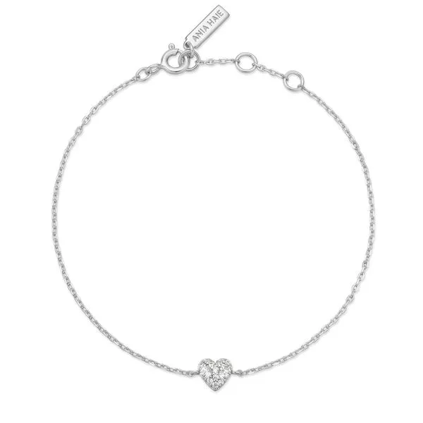 Ania Haie Silver Sweetheart Pavé Bracelet Image 2 Peter & Co. Jewelers Avon Lake, OH
