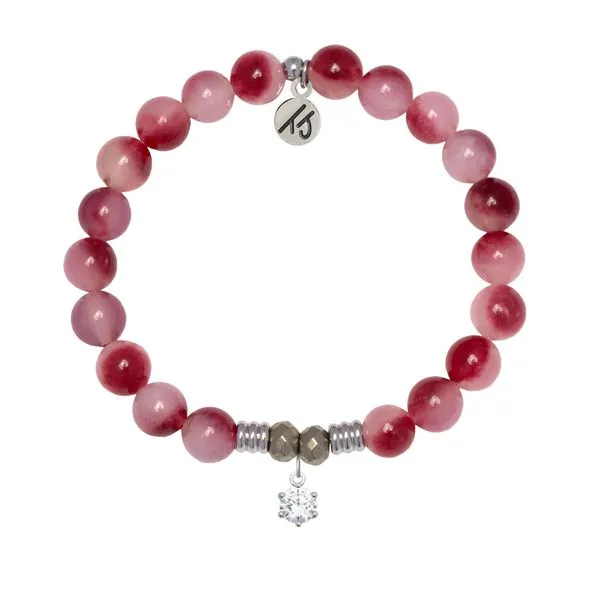 Shine Like A Diamond Cherry Jade Bead Bracelet Peter & Co. Jewelers Avon Lake, OH