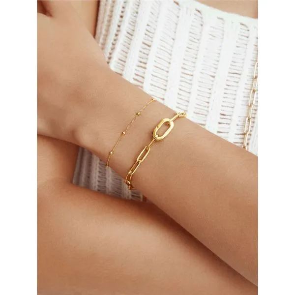 Ania Haie Gold Linked Chunky Bracelet Image 2 Peter & Co. Jewelers Avon Lake, OH