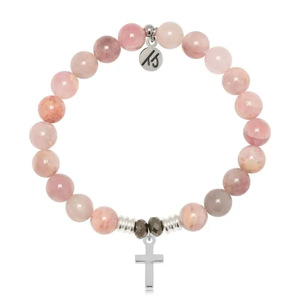 Cross Madagascar Quartz Bead Bracelet Peter & Co. Jewelers Avon Lake, OH