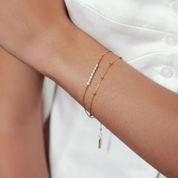Ania Haie Gold Beaded Chain Bracelet Image 3 Peter & Co. Jewelers Avon Lake, OH