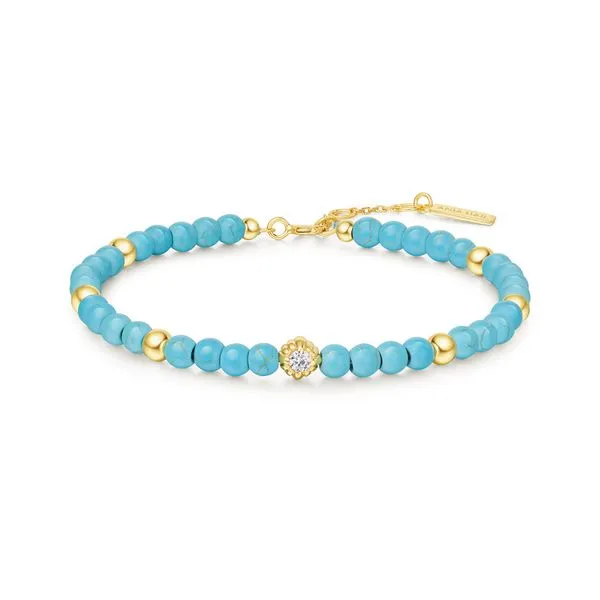 Ania Haie Gold Created Turquoise Bracelet Peter & Co. Jewelers Avon Lake, OH