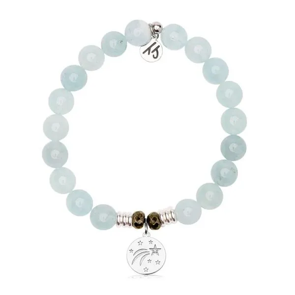 Best Is Yet To Come Aquamarine Bead Bracelet Peter & Co. Jewelers Avon Lake, OH