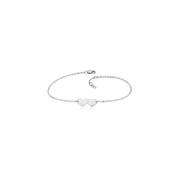 Engravable Double Heart Bracelet Peter & Co. Jewelers Avon Lake, OH
