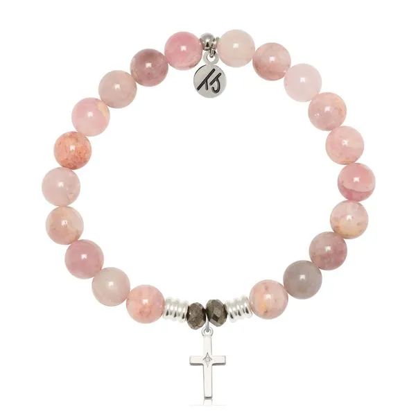 Cross CZ Madagascar Quartz Bead Bracelet Peter & Co. Jewelers Avon Lake, OH