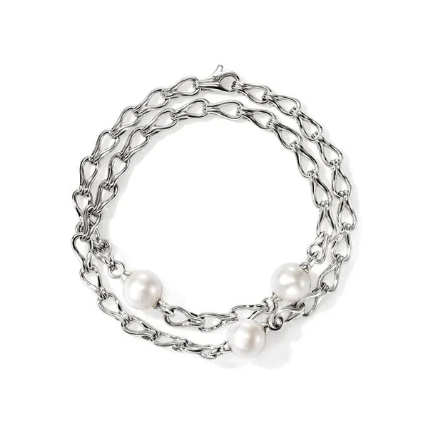 John Hardy Surf Wrap Bracelet with Pearls Image 3 Peter & Co. Jewelers Avon Lake, OH