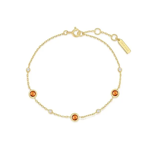 Ania Haie Gold Nano Gem Station Bracelet Image 2 Peter & Co. Jewelers Avon Lake, OH