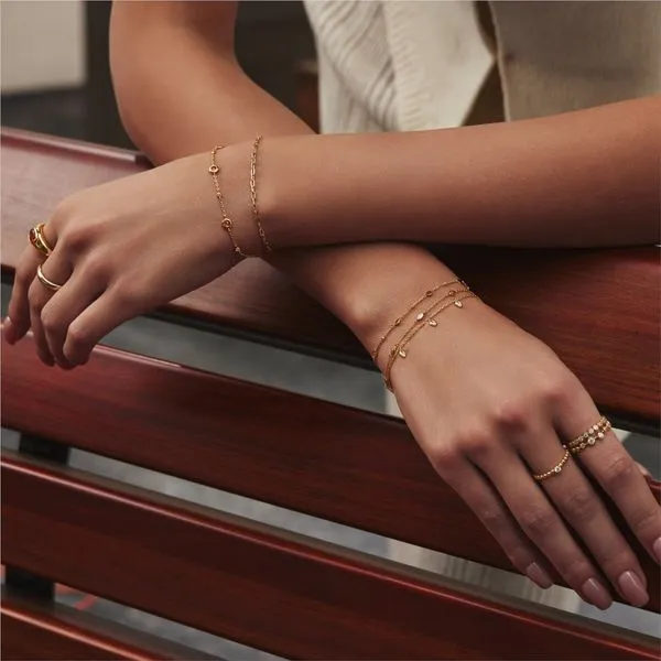Ania Haie Gold Nano Gem Station Bracelet Image 3 Peter & Co. Jewelers Avon Lake, OH