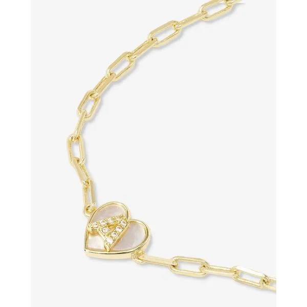 Melinda Maria Baby Love Letters Heart Bracelet 