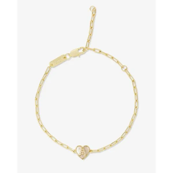 Melinda Maria Baby Love Letters Heart Bracelet 