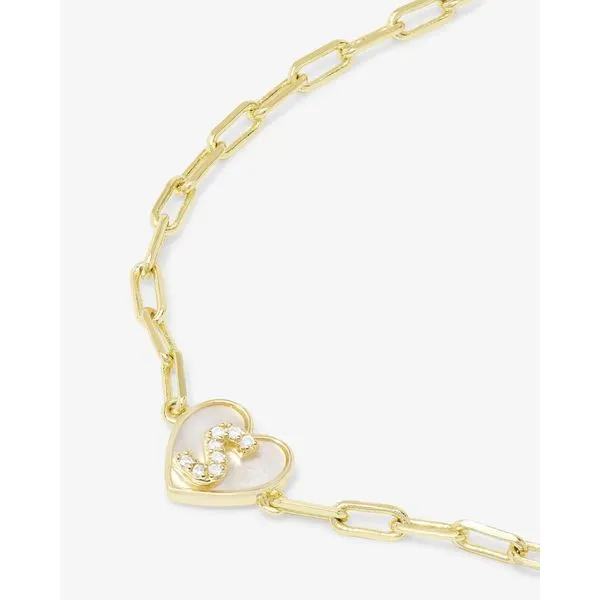 Melinda Maria Baby Love Letters Heart Bracelet 