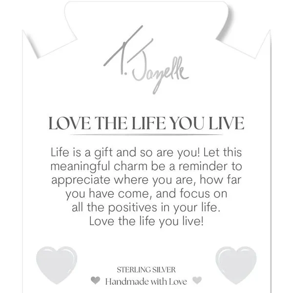 Love The Life You Live Cherry Jade Bead Bracelet Image 2 Peter & Co. Jewelers Avon Lake, OH