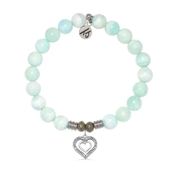 Family Heart Hemimorphite Bead Bracelet Peter & Co. Jewelers Avon Lake, OH