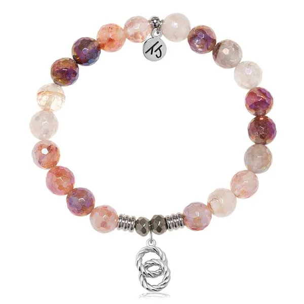 Forever Connected Strawberry Quartz Bead Bracelet Peter & Co. Jewelers Avon Lake, OH
