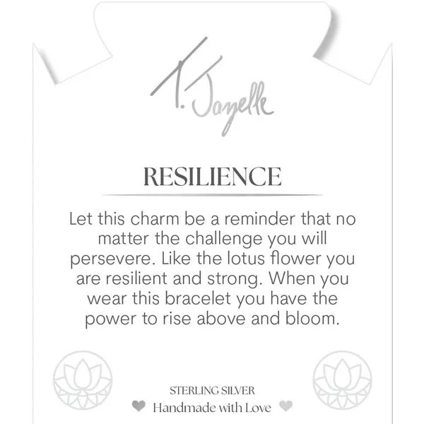 Resilience Blue Gold Agate Bead Bracelet Image 2 Peter & Co. Jewelers Avon Lake, OH