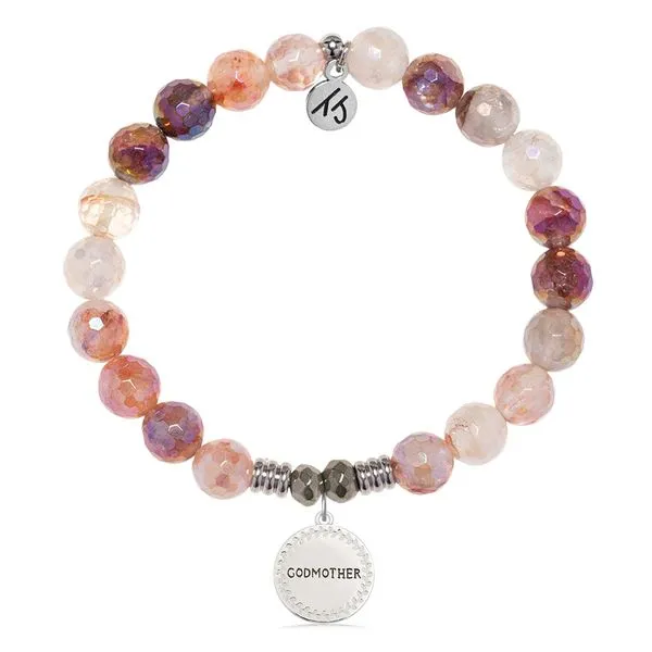 Godmother Endless Love Strawberry Quartz Bead Bracelet Peter & Co. Jewelers Avon Lake, OH