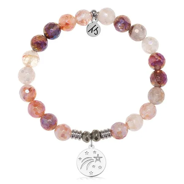 Best Is Yet To Come Strawberry Quartz Bead Bracelet Peter & Co. Jewelers Avon Lake, OH