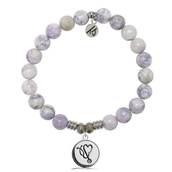 Nurse Purple Turquoise Bead Bracelet Peter & Co. Jewelers Avon Lake, OH