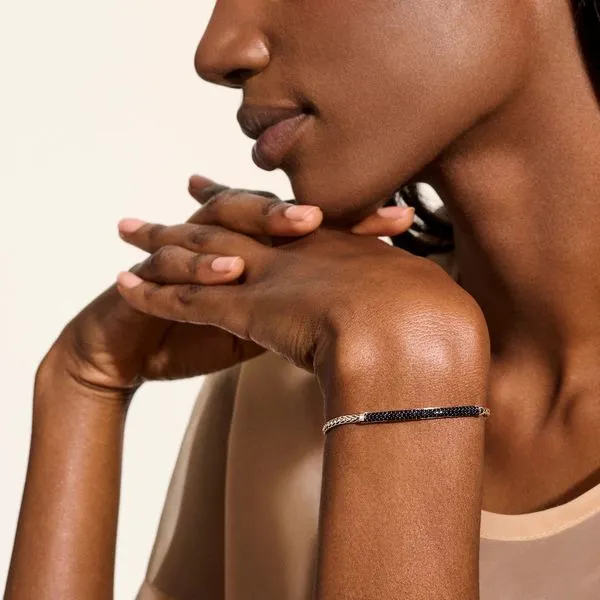 John Hardy Essential Pavé Bracelet, Black Sapphire, 2.5mm Image 5 Peter & Co. Jewelers Avon Lake, OH