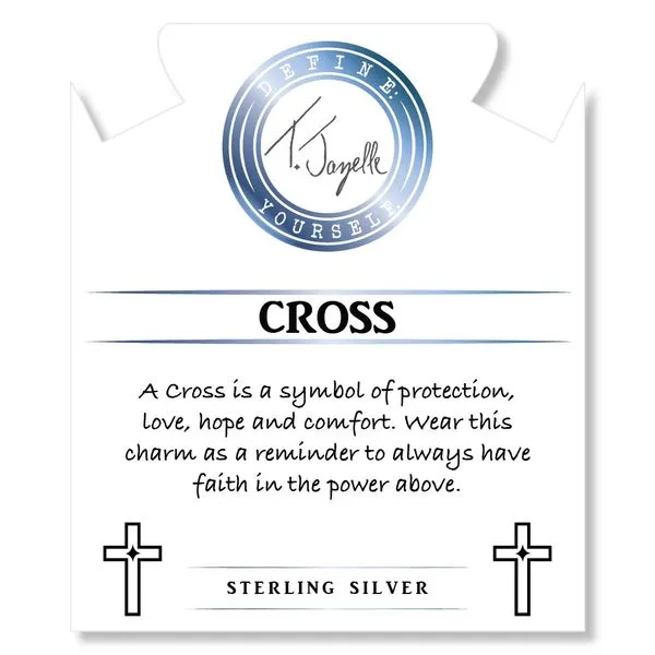 Cross CZ Madagascar Quartz Bead Bracelet Image 2 Peter & Co. Jewelers Avon Lake, OH