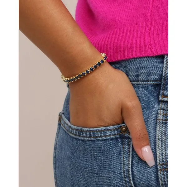 Grand Heiress Tennis Bracelet - Blue Image 2 Peter & Co. Jewelers Avon Lake, OH