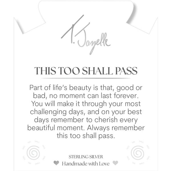 This Too Shall Pass Blue Aquamarine Bead Bracelet Image 2 Peter & Co. Jewelers Avon Lake, OH