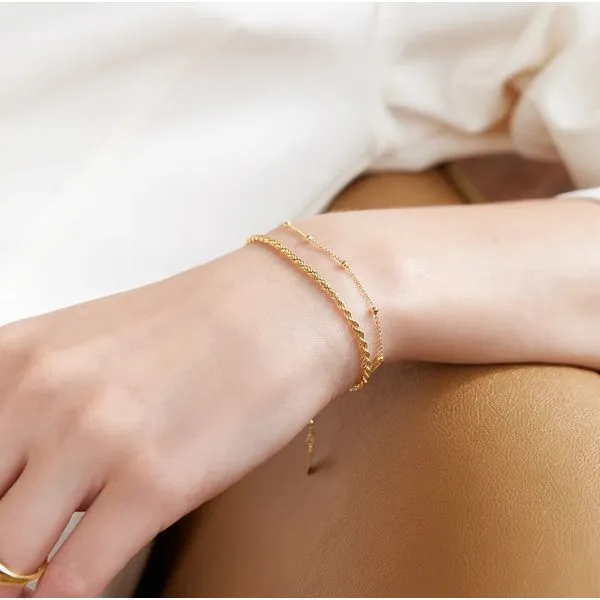 Ania Haie Gold Beaded Chain Bracelet Image 2 Peter & Co. Jewelers Avon Lake, OH