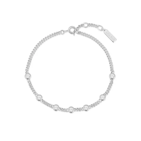 Ania Haie Silver Multi Station Round Stone Chain Bracelet Image 2 Peter & Co. Jewelers Avon Lake, OH