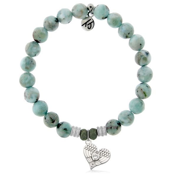Angel Love Larimar Bead Bracelet Peter & Co. Jewelers Avon Lake, OH