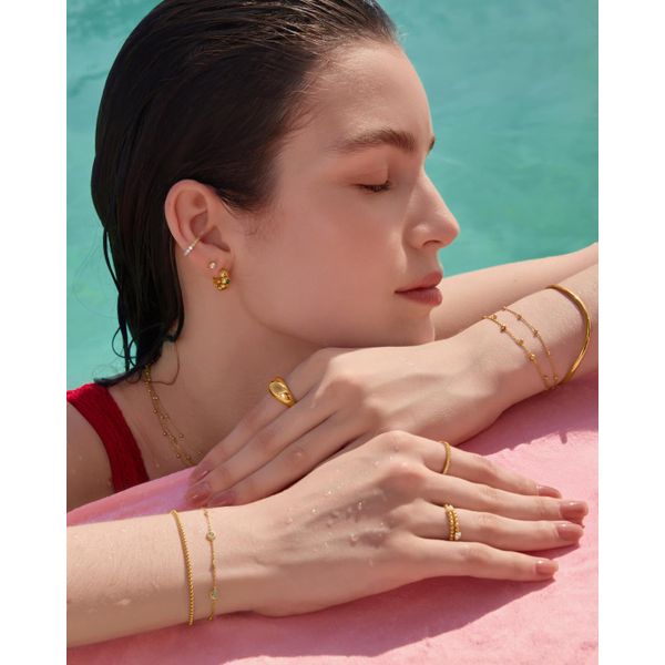 Ania Haie Gold Wave Cuff Bracelet Image 2 Peter & Co. Jewelers Avon Lake, OH