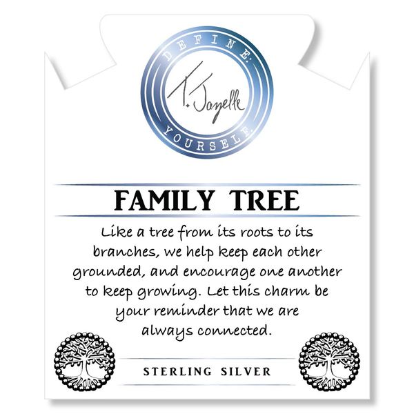 Family Tree Silver Dipped White Moonstone Bead Bracelet Image 2 Peter & Co. Jewelers Avon Lake, OH