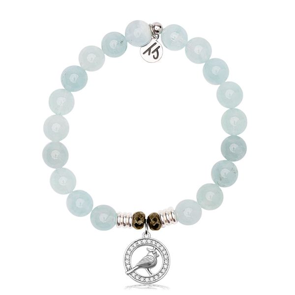 Cardinal Blue Aquamarine Bead Bracelet Peter & Co. Jewelers Avon Lake, OH