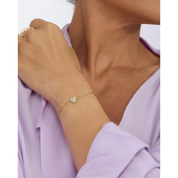 Melinda Maria Baby Love Letters Heart Bracelet 