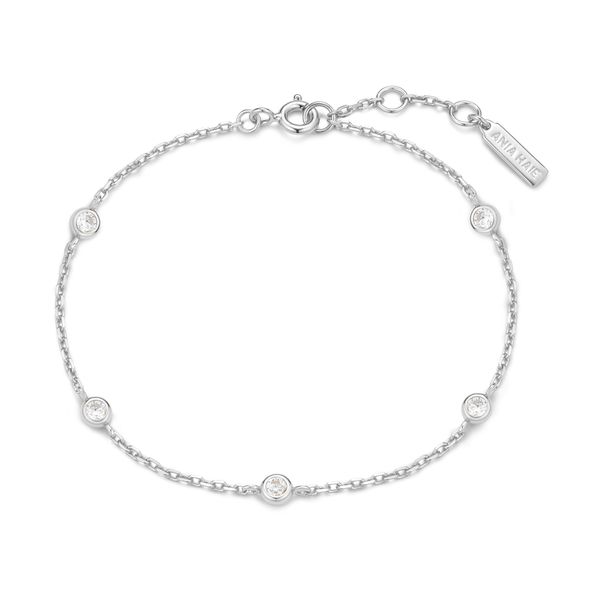 Ania Haie Silver Classic Bezel-Set Station Bracelet Image 2 Peter & Co. Jewelers Avon Lake, OH
