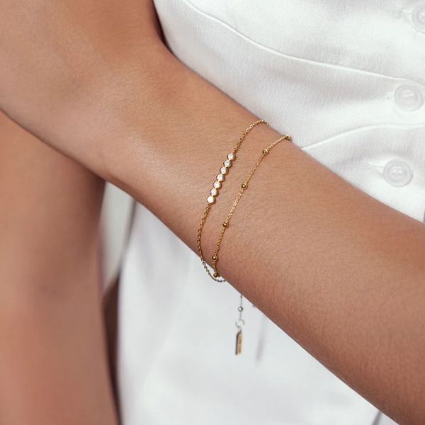 Ania Haie Gold Beaded Chain Bracelet Image 3 Peter & Co. Jewelers Avon Lake, OH