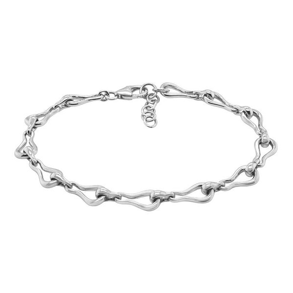 Sterling Silver Wavy Link Bracelet Peter & Co. Jewelers Avon Lake, OH