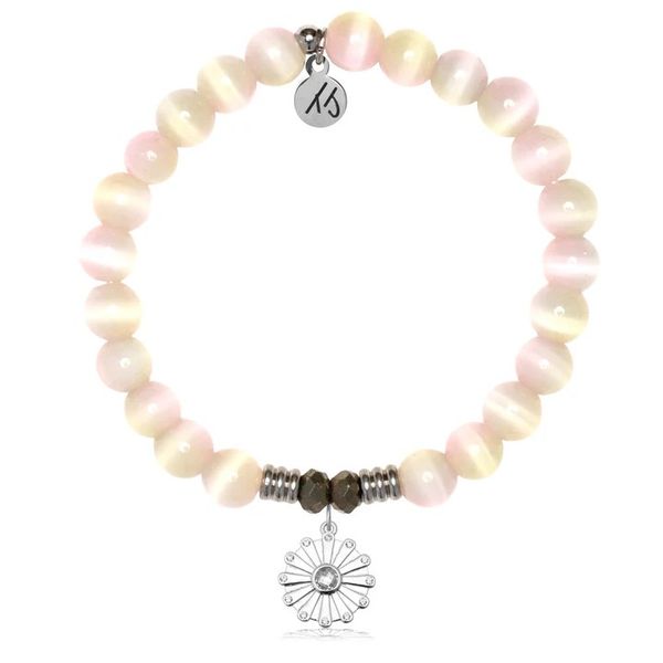 Happiness Pink Champagne Cats Eye Bead Bracelet Peter & Co. Jewelers Avon Lake, OH