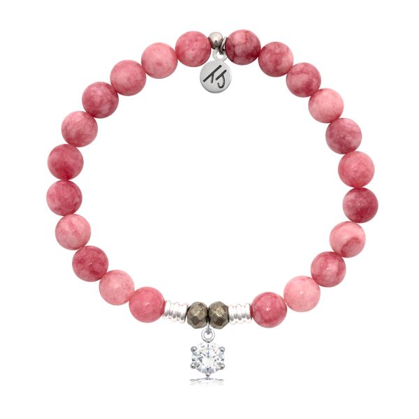 Shine Like A Diamond Pink Jade Bead Bracelet Peter & Co. Jewelers Avon Lake, OH