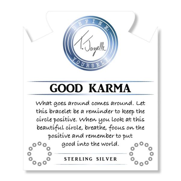 Good Karma Larimar Bead Bracelet Image 2 Peter & Co. Jewelers Avon Lake, OH