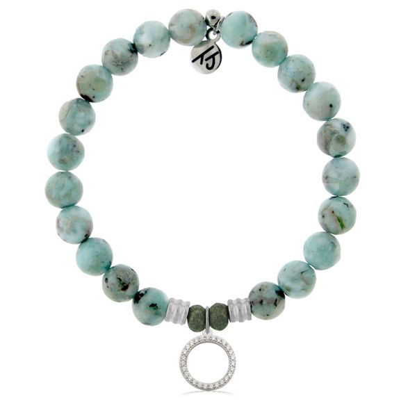 Good Karma Larimar Bead Bracelet Peter & Co. Jewelers Avon Lake, OH
