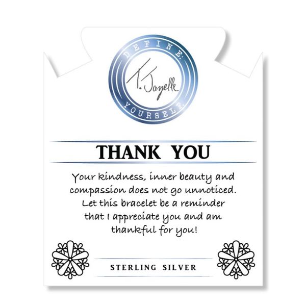 Thank You Larimar Bead Bracelet Image 2 Peter & Co. Jewelers Avon Lake, OH