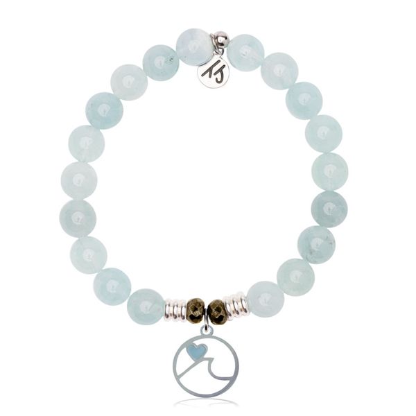 Larimar Ocean Love Blue Aquamarine Bead Bracelet Peter & Co. Jewelers Avon Lake, OH