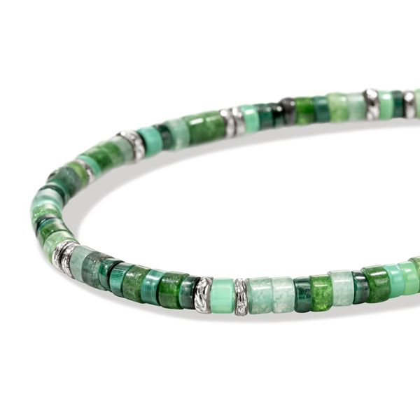 John Hardy Green Gemstone Heishi Bracelet Image 3 Peter & Co. Jewelers Avon Lake, OH