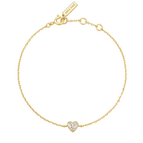 Ania Haie Gold Sweetheart Pavé Bracelet Image 2 Peter & Co. Jewelers Avon Lake, OH