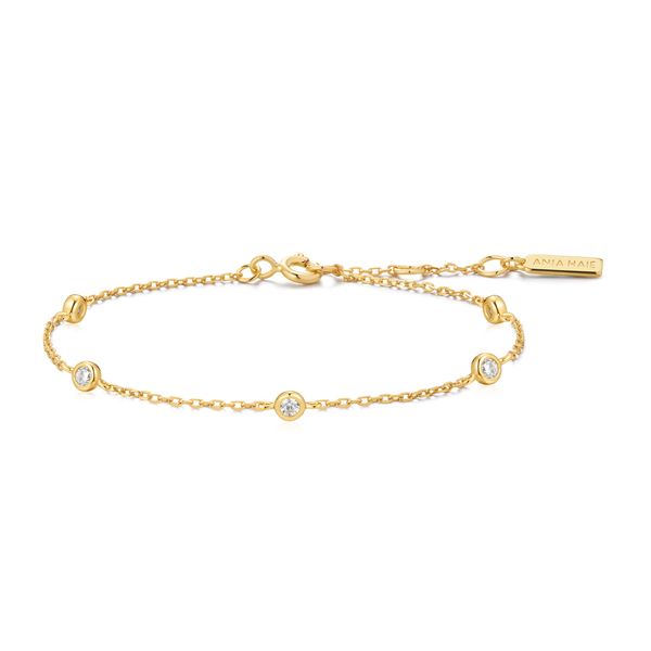 Ania Haie Gold Classic Bezel-Set Station Bracelet Peter & Co. Jewelers Avon Lake, OH